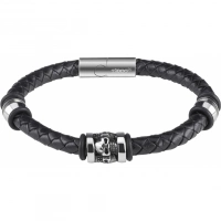 Браслет Zippo Three Charms Leather Bracelet 3 с шармами (20 см) купить в Омске