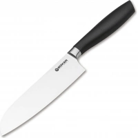 Кухонный нож шефа Bker Core Santoku, 163 мм, сталь X50CrMoV15, рукоять пластик купить в Омске