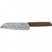 Кухонный нож Victorinox SANTOKU Limited, сталь дамаск, 17 см, рукоять орех, подарочная упаковка купить в Омске