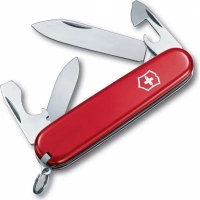 Нож перочинный Victorinox Recruit, сталь X55CrMo14, рукоять Cellidor®, красный купить в Омске