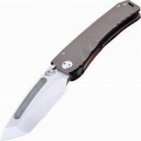 Нож складной Medford Marauder Tanto, сталь D2 Tool Steel, рукоять титановый сплав, бронзовый купить в Омске