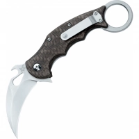 Складной нож Fox IKBS Ball Bearing Karambit, сталь Elmax, рукоять титановый сплав 6Al4V, чёрный купить в Омске