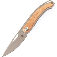 Складной нож Kizer Apus, сталь CPM S35VN, рукоять титан/ Bronze Carbon купить в Омске