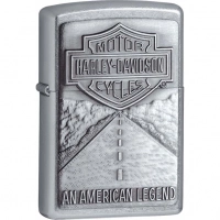 Зажигалка ZIPPO Harley-Davidson® Легенда, с покрытием Street Chrome™ купить в Омске