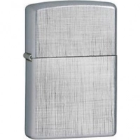 Зажигалка ZIPPO Linen Weave с покрытием Brushed Chrome, латунь/сталь, серебристая, матовая, 36x12x56 мм купить в Омске