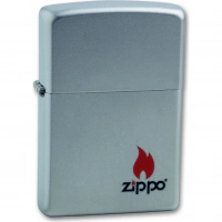 Зажигалка ZIPPO Satin Chrome, латунь с ник.-хром. покрыт., серебр., матовая, 36х56х12 мм купить в Омске