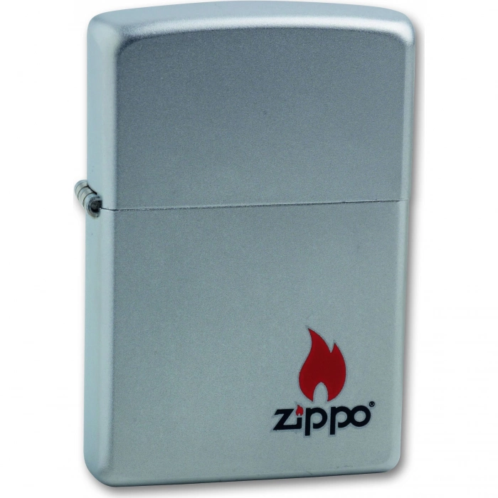 Зажигалка ZIPPO Satin Chrome, латунь с ник.-хром. покрыт., серебр., матовая, 36х56х12 мм