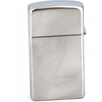 Зажигалка ZIPPO Slim® с покрытием Satin Chrome™, латунь/сталь, серебристая, матовая, 30х10×55 мм купить в Омске